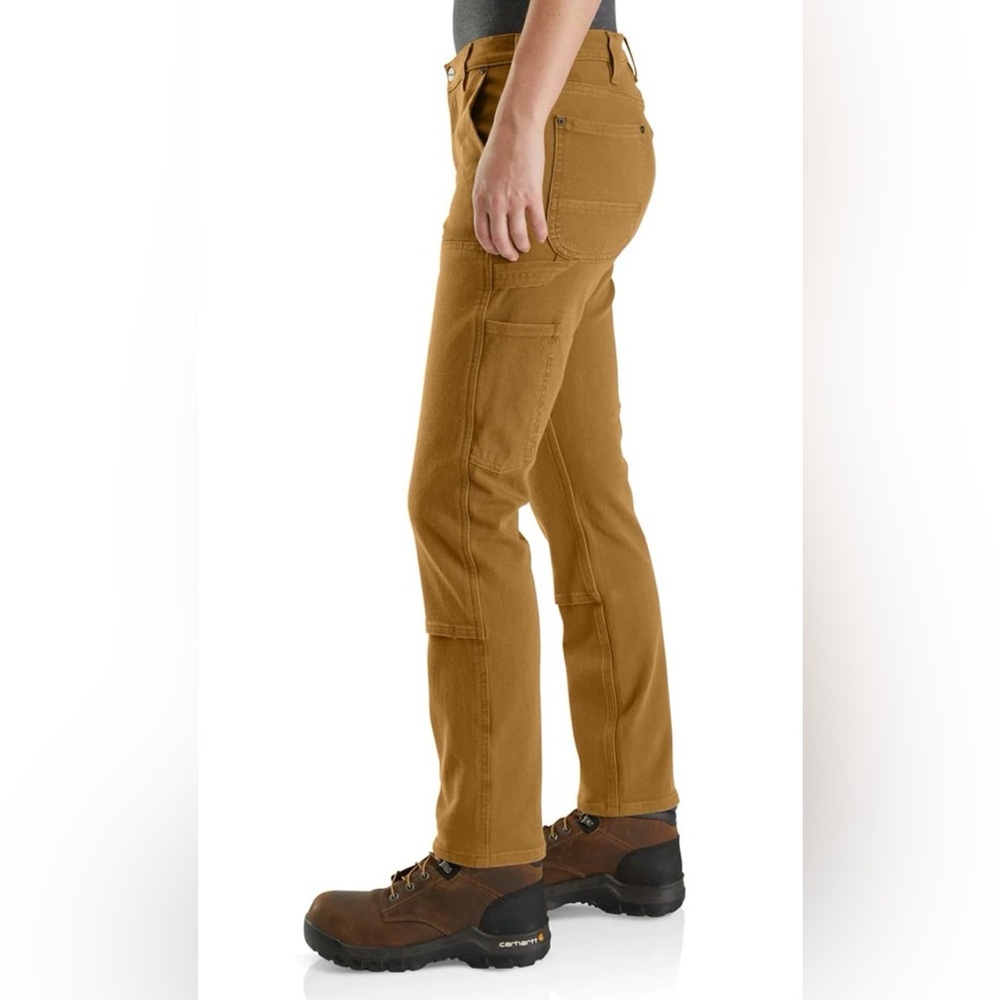 Carhartt Women's Rugged Flex Relaxed Fit Twill Double Front Work Pants Size 18R - Picture 2 of 6